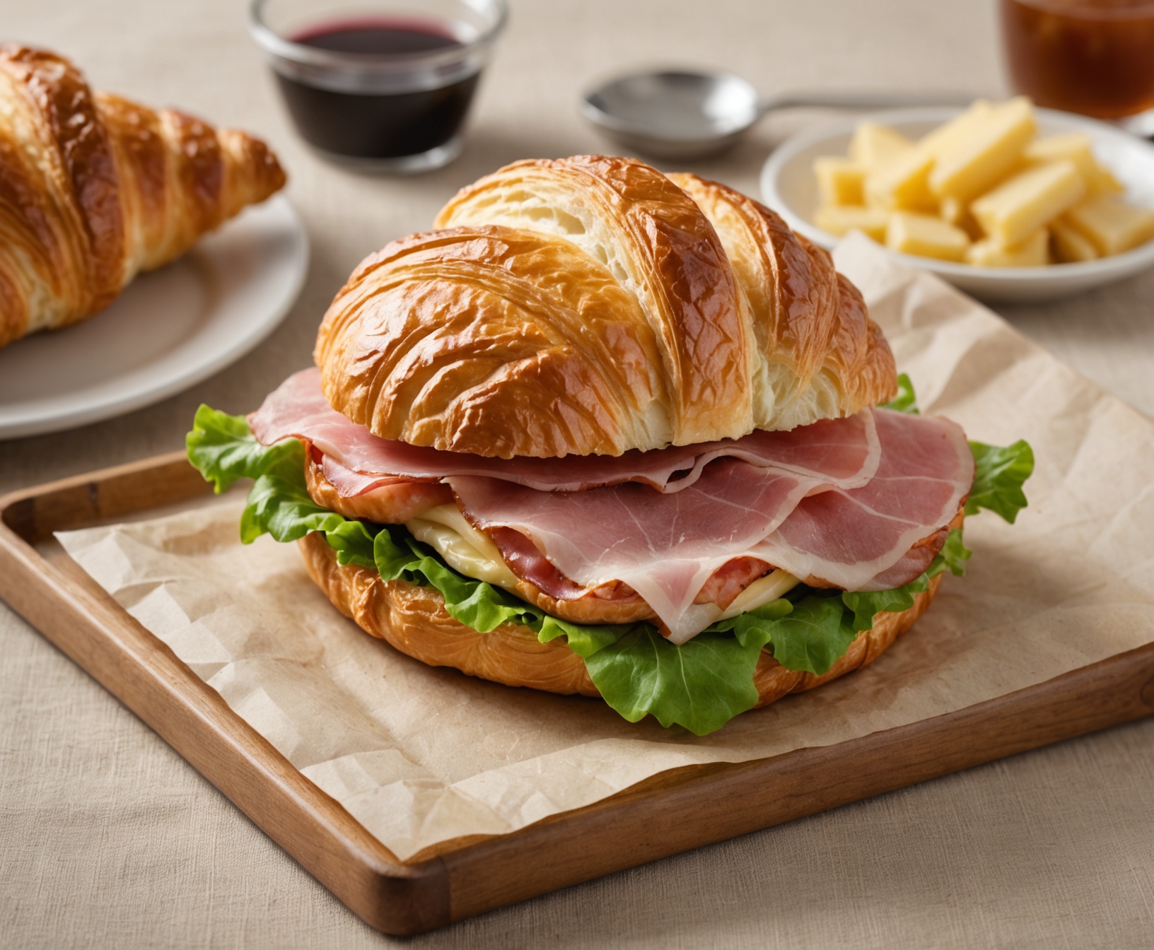 Croissant sandwich